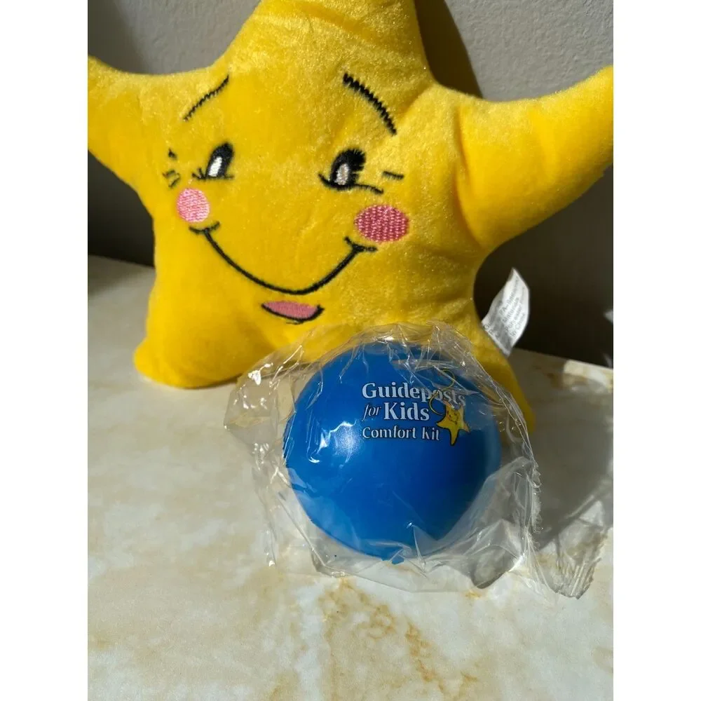 Guideposts for Kids Comfort Kit- Star plush and Stress ball sealed New